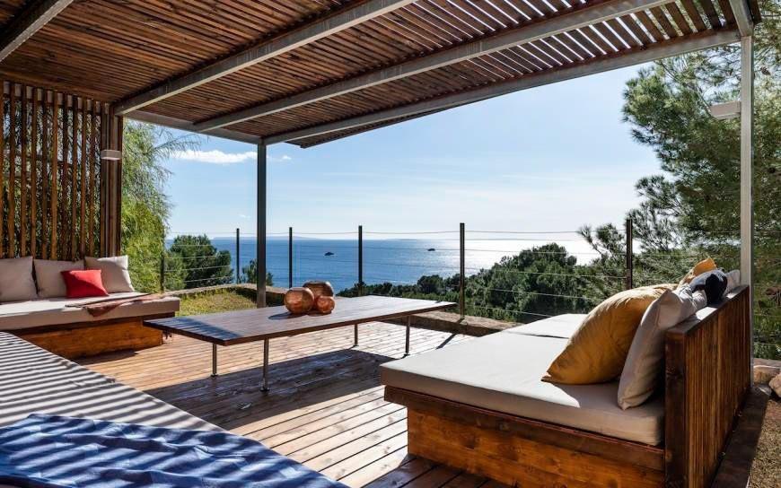 Impressionant casa amb vistes al mar en Roca Llisa, Ibiza